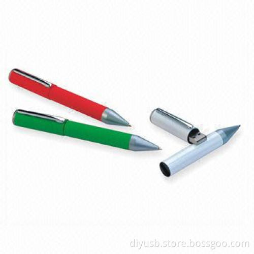 Bootable USB Flash Drive with Pen Design and 10-year Data Retention, Supports Plug-and-play Function